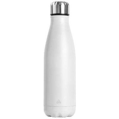 Botella de Acero inox Reciclado Blanco