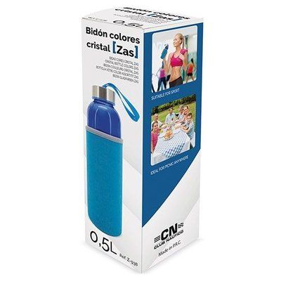 Botella de agua 500 ml con funda