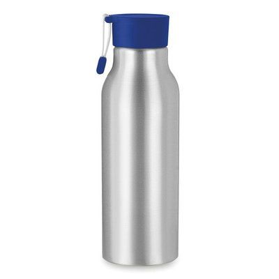 Botella de agua en aluminio con correa 500ml Azul Royal