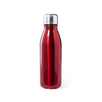 Botella Aluminio 550ml Brillo Roj