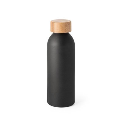 Botella de aluminio mate 550mL Negro