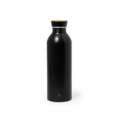 Botella Aluminio Reciclado 550ml Neg