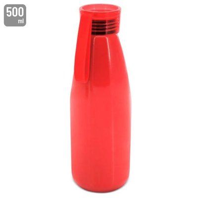 Botella Aluminio con Tirador 500ml Rojo