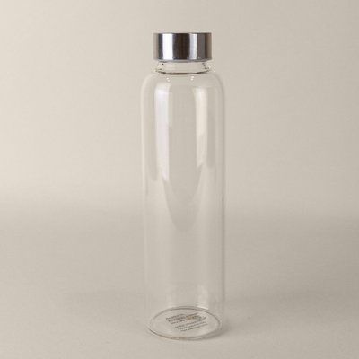 Botella Borosilicato 550ml Tapa Acero