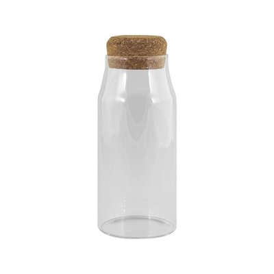 Botella Borosilicato 600ml y Tapón de Corcho