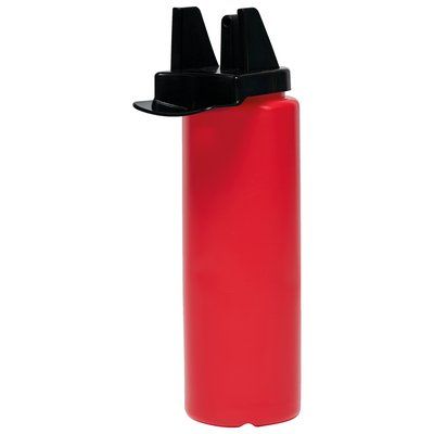 Botella de deporte 1l con tapón higiénico Red