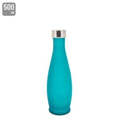 Botella Esmerilada 500ml Turquesa