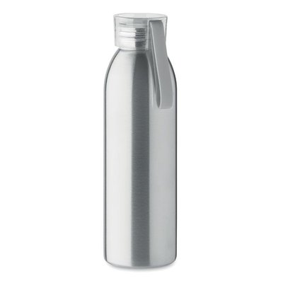 Botella Inox 650ml con Asa Plata Mate