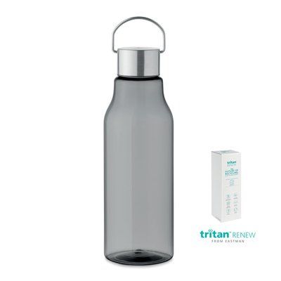 Botella Tritán 800ml Anti Fugas Gris