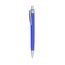 Bolígrafo en ABS monocolor con pulsador y clip plata Azul