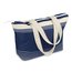 Bolsa de playa personalizada con cremallera y detalles en canvas 37 x 16 x 32 cm Azul