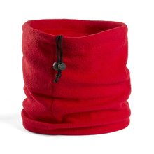 Braga y gorro polar 2 en 1 Rojo