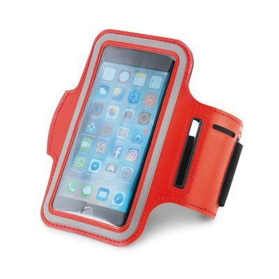 Brazalete para smartphone con reflectante Rojo