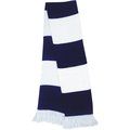 Bufanda Bicolor Suave White / Navy