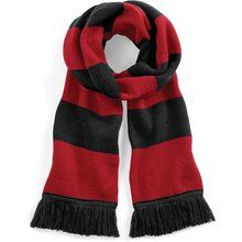 Bufanda a rayas tacto suave Black / Classic Red