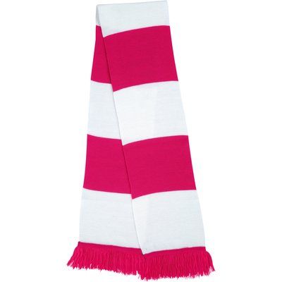 Bufanda Bicolor Suave Fuchsia / White