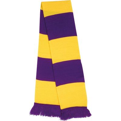 Bufanda Bicolor Suave Purple / Yellow