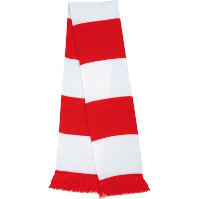 Bufanda Bicolor Suave Red / White