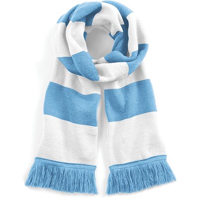 Bufanda a rayas tacto suave Azul / Blanco