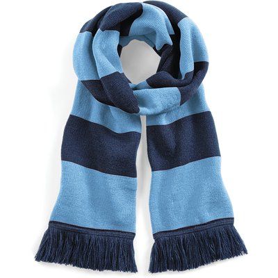 Bufanda a rayas tacto suave French Navy / Sky Blue