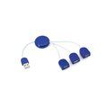 Cable de Carga con 3 puertos USB 2.0 Azul