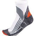 Calcetines técnicos running transpirables White / Grey / Orange 43/46 EU