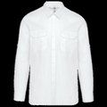 Camisa con 2 bolsillos parche White XL