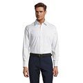 Camisa Ajustada Hombre Algodón/Elastano Blanco XXL