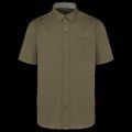 Camisa de algodón manga corta hombre Light khaki 4XL