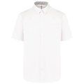 Camisa de algodón manga corta hombre White XS