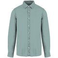 Camisa algodón orgánico hombre Washed Jade Green L