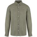 Camisa algodón orgánico hombre Washed Pale Khaki L