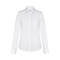 Camisa blanca de popelina mujer