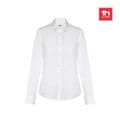 Camisa blanca de popelina mujer