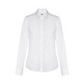 Camisa blanca de popelina mujer