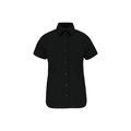 Camisa cómoda manga corta mujer Black XXL