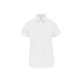 Camisa cómoda manga corta mujer White XS