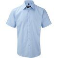 Camisa Corte ajustado manga corta hombre Light Blue 3XL