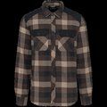 Camisa a cuadros algodón con bolsillos Chocolate / Dark Beige Checked / Black XXL