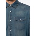 Camisa denim manga larga