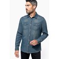 Camisa denim manga larga