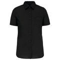 Camisa easy care manga corta mujer Black S