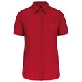 Camisa easy care manga corta mujer Rojo M