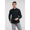 Camisa entallada larga hombre