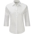 Camisa entallada media manga Blanco S