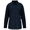 Camisa envejecida manga larga mujer Navy M