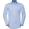 Camisa Espiga manga larga ajustada Light Blue / Mid Blue / Bright Navy S