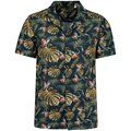 Camisa hawaiana hombre Navy Paradise Bird L