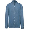 Camisa hombre algodón efecto Denim Azul XXL