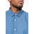 Camisa hombre algodón efecto Denim